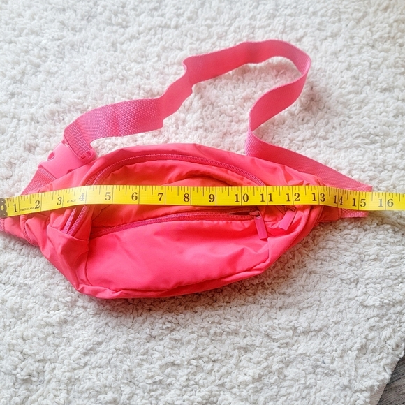 Barbie pink/orange classic fanny pack park pack  small with pockets no band name - Picture 4 of 8